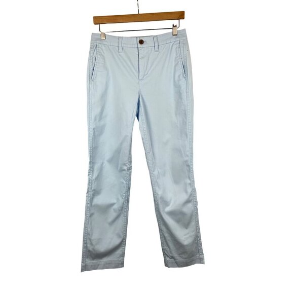 J.Crew Womens High-Rise Girlfriend Chino Pants 2 Light Blue - Picture 1 of 4